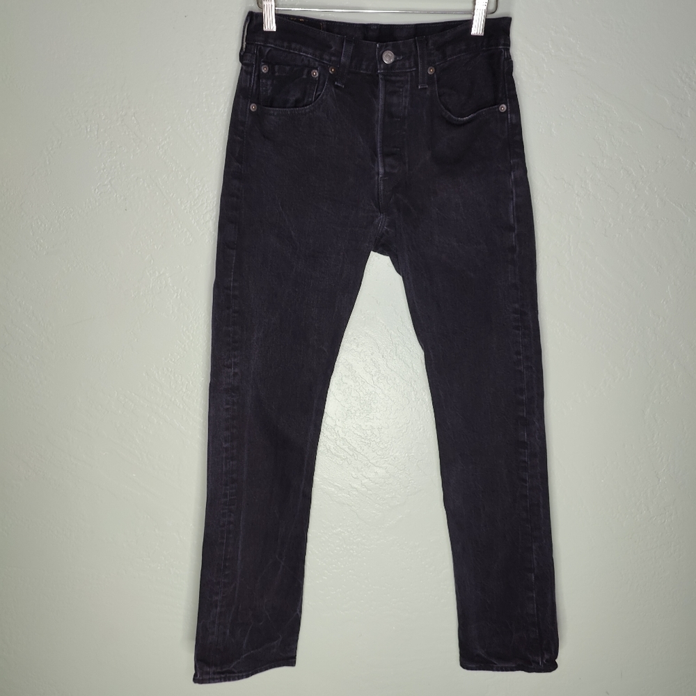 Levi's 501 Washed Black Denim Jeans